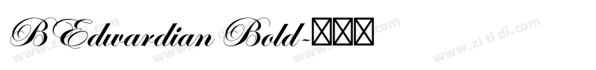 BEdwardian Bold字体转换